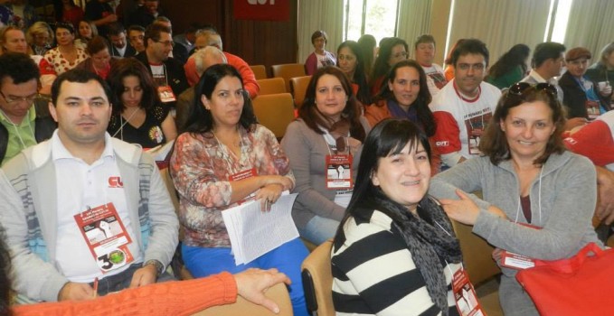 Diretores da Fetessesc participam da 14ª Plenária Estadual da CUT, em Santa Catarina/Foto: Silvia Medeiros